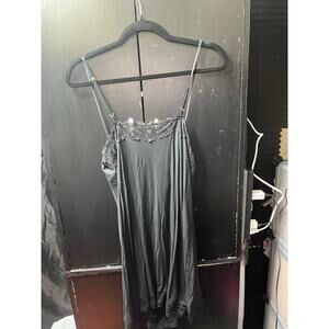 Victoria’s Secret Black Modal Lace Slip Dress